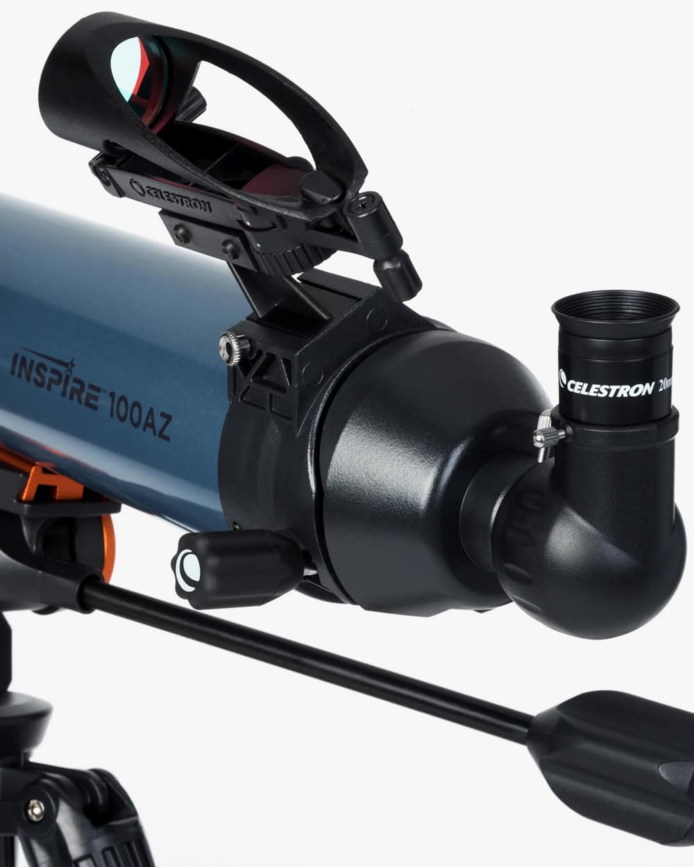 Celestron Inspire 100AZ telescope in use
